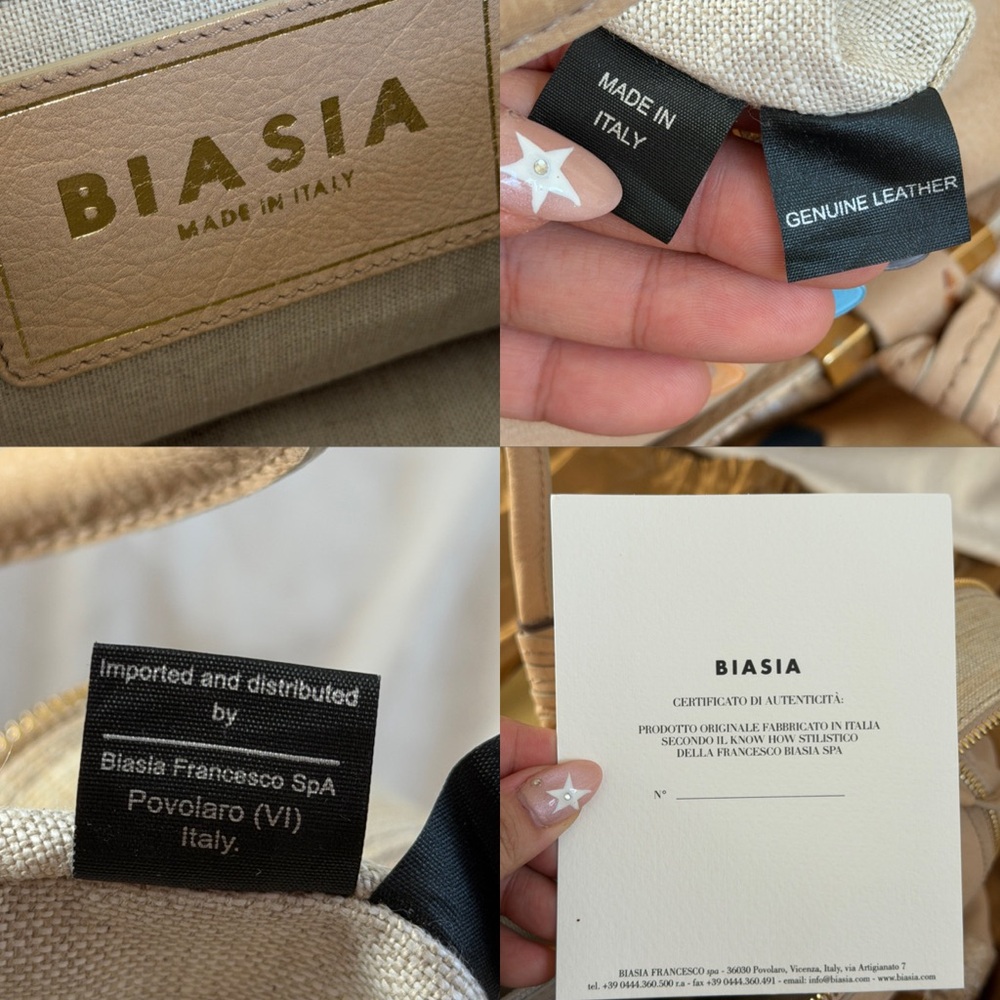 RARE Biasia Python leather handbag - image 10